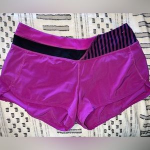 Lululemon Athletic Magenta Running Shorts